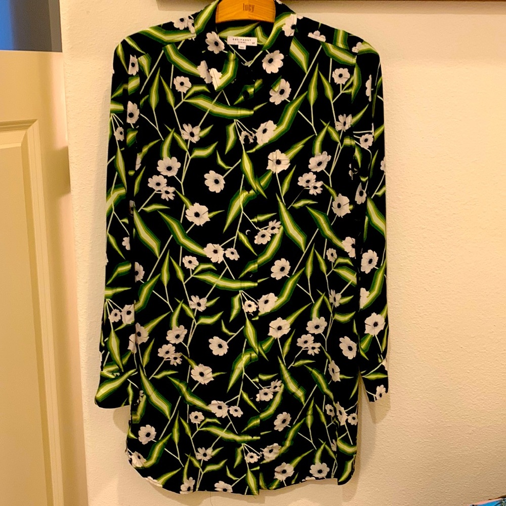 Equipment Long-Sleeved Shirt Dress